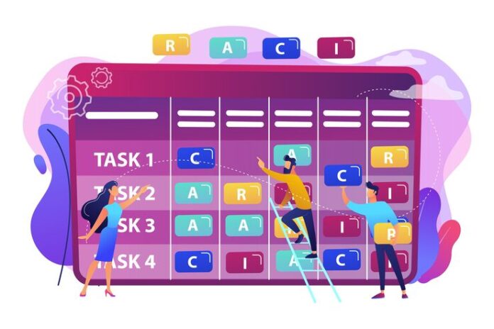 tiny-business-people-responsibility-chart-with-tasks-raci-matrix-responsibility-assignment-matrix-linear-responsibility-chart-concept-bright-vibrant-violet-isolated-illustration_335657-1009